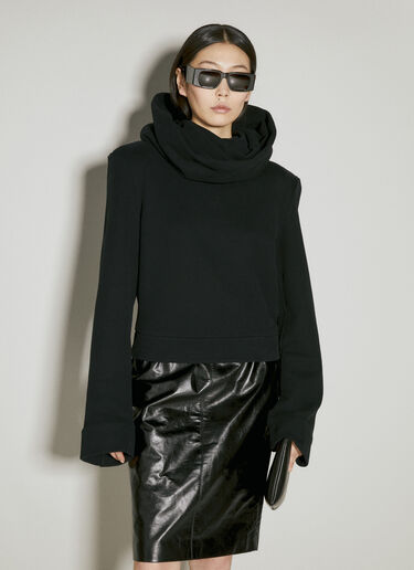 Saint Laurent 스카프 스웨트셔츠 블랙 sla0254031