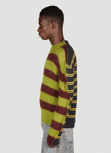 Marni Double Stripe Sweater Green mni0153006