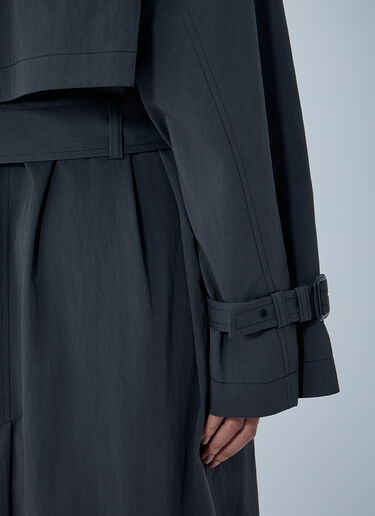 TOTEME Summer Trench Coat Black tot0263035