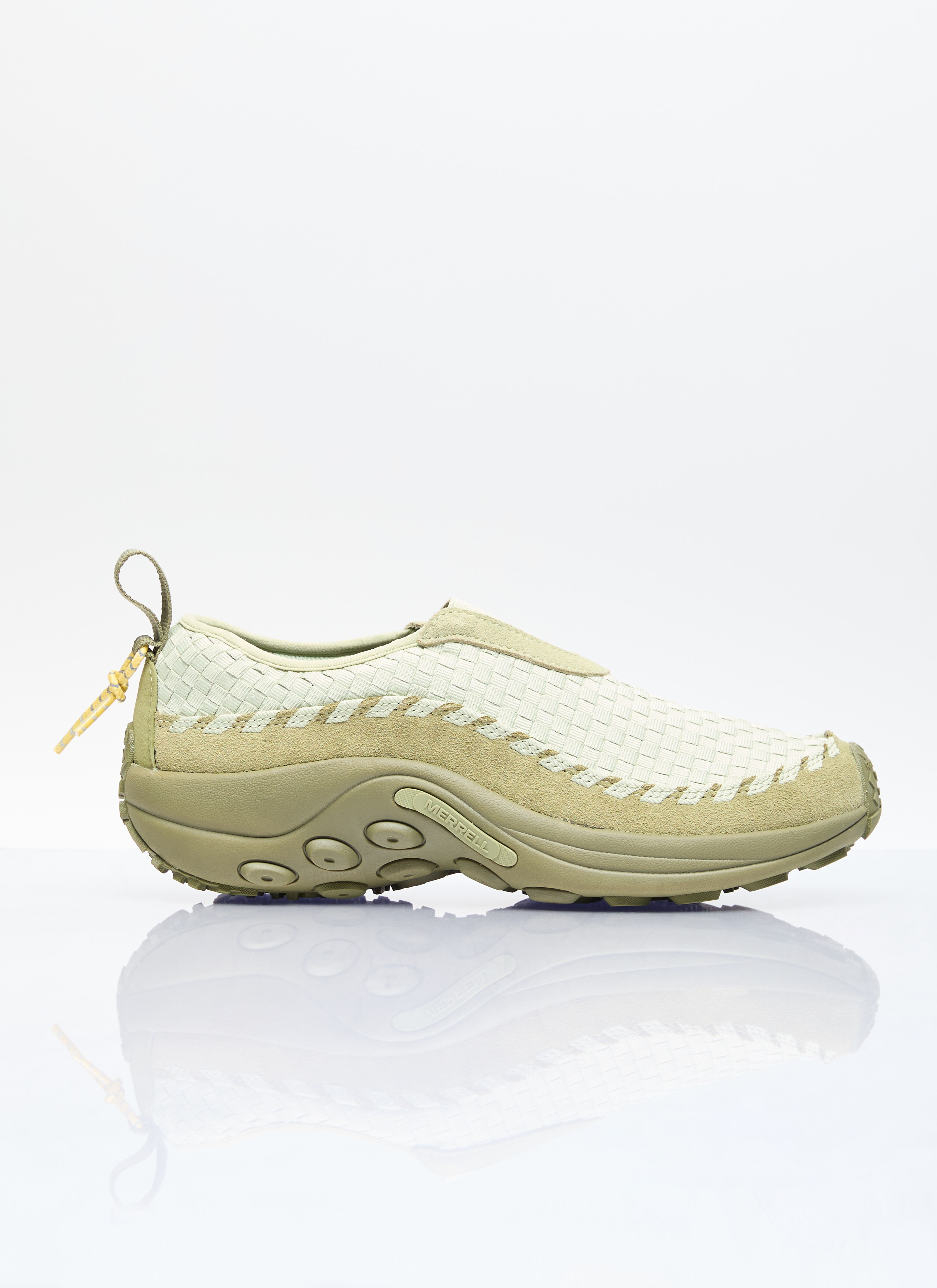 Birkenstock Jungle Moc Woven Slip-On Shoes Green brk0156003