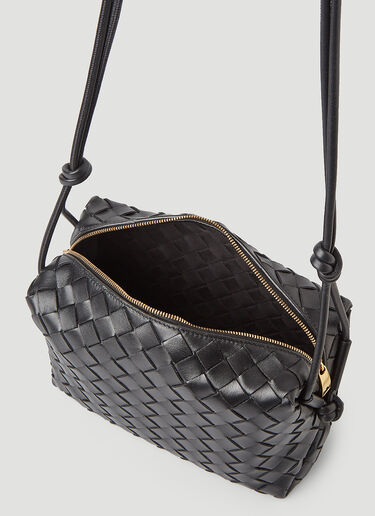Bottega Veneta 루프 인트레치아토 숄더 백 블랙 bov0246035