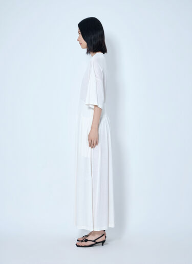 Toteme Cotton Silk Tee Dress White tot0265072
