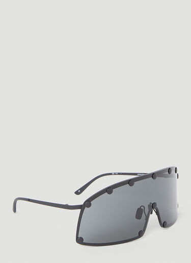 Rick Owens Shielding Sunglasses Black ris0353003