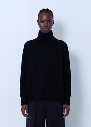 The Row Plira Cashmere Sweater Black row0266014