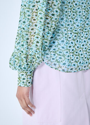 Gucci Daisy Silk Shirt Green guc0259025