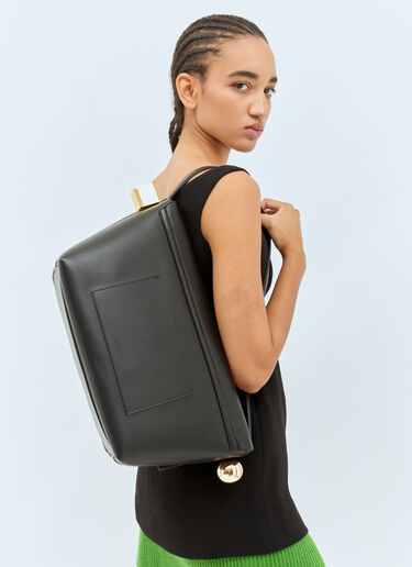 Le Grand Rond Carré Handbag Jacquemus Le Grand Rond Carré Handbag Black jac0258068