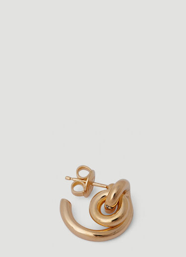 Bottega Veneta Twisted Knot Stud Earrings Gold bov0250076