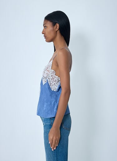 Chloé Silk Jacquard And Lace Camisole Top Lilac chl0262001