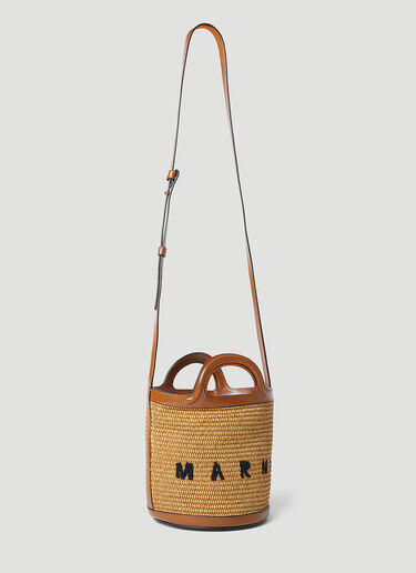 Marni Tropicalia スモール バケットバッグ ブラウン mni0255052