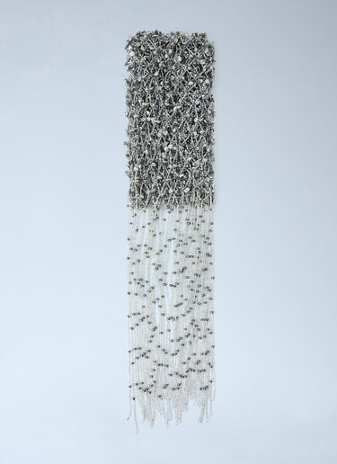 LN-CC® - Dries Van Noten: Scarf Necklace - Silver Dries Van Noten Scarf Necklace Silver dvn0264028