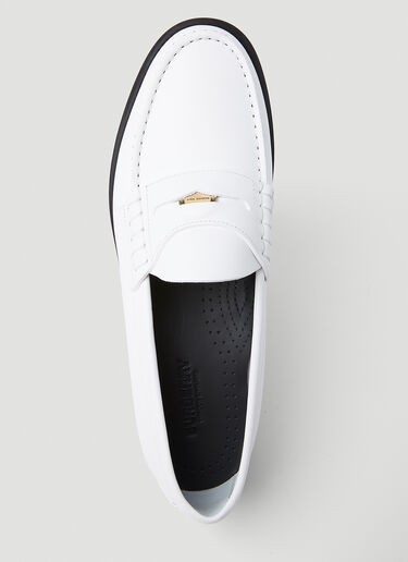 Burberry Rupert Penny Loafers White bur0253035