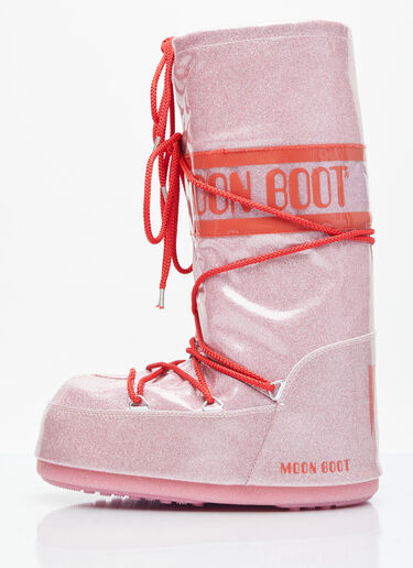 Moon Boot Icon Glitter Boots Pink mnb0354008
