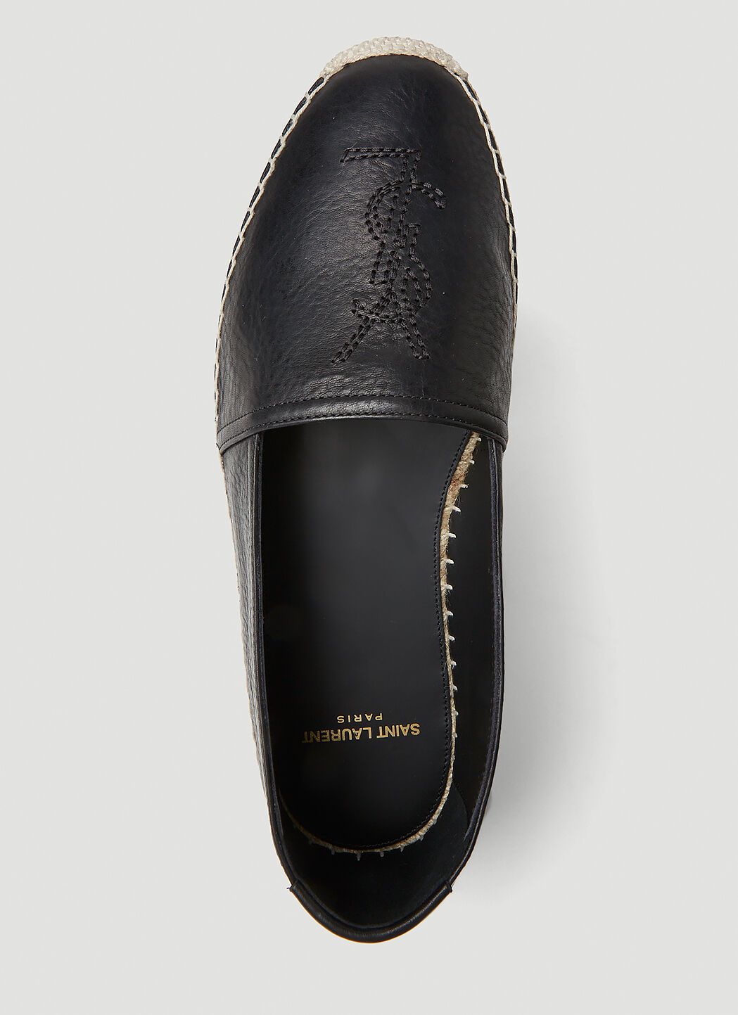 Saint LaurentYSL Monogram Espadrilles in Black