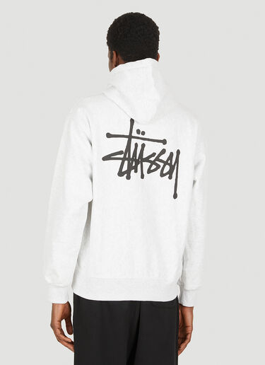Stüssy Basic Logo Hooded Sweatshirt Grey sts0348040
