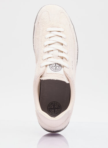 Stone Island Rock 绒面革运动鞋 乳白 sto0156112