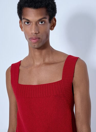 LN-CC® - Prada: Shetland Wool Tank Top - Red Prada Shetland Wool Tank Top Red pra0166211
