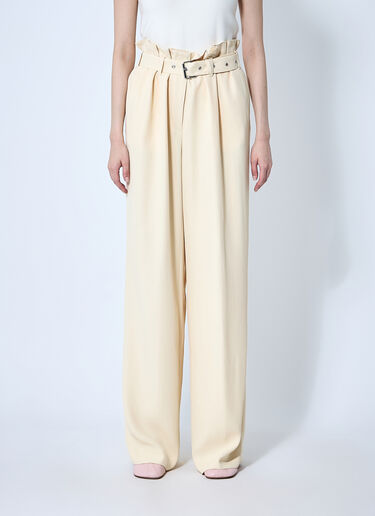 Dries Van Noten Belted Pants Cream dvn0260008