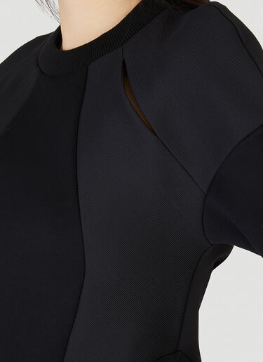 Alexander McQueen Peplum Panel Sweatshirt Black amq0247023