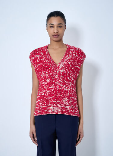 Dries Van Noten Sleeveless Knit Top Red dvn0264016