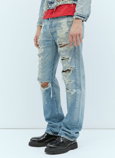 Kenzo x Levi's 501 1933 Distressed Jeans Blue klv0156007