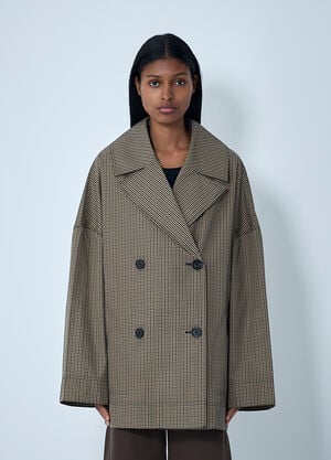 TOTEME Herringbone Cotton Jacket Beige tot0262023