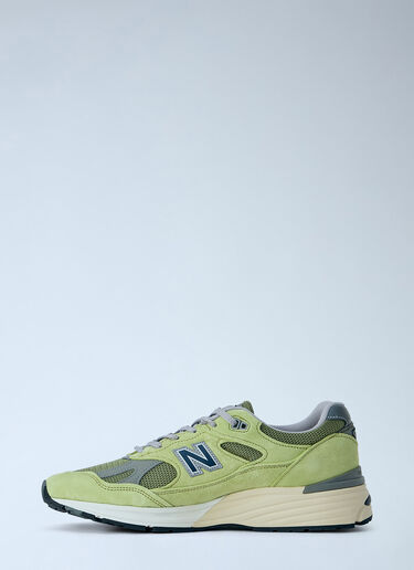 LN-CC® - New Balance: Made in UK 991V2 Summer Brights Sneakers - Green New Balance Made in UK 991V2 Summer Brights Sneakers Green new0165019