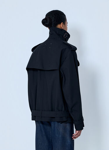 Maison Margiela Double-Breasted High-Collar Jacket Black mla0264051