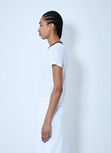 Gucci Web Trim T-Shirt White guc0259031