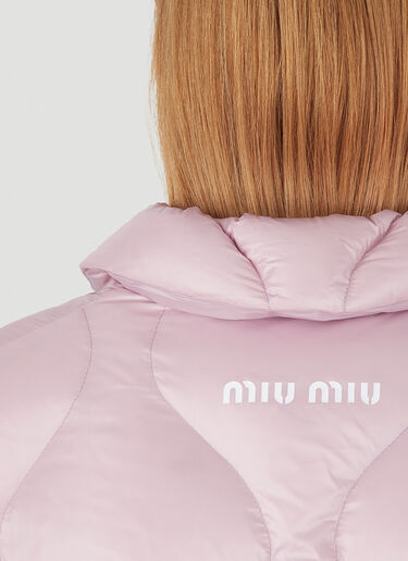 Miu Miu 퀼트 다운 스키 재킷 퍼플 miu0246010