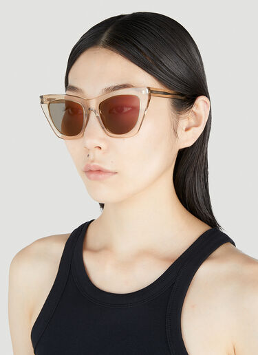 Saint Laurent SL 214 케이트 선글라스 베이지 sla0251203