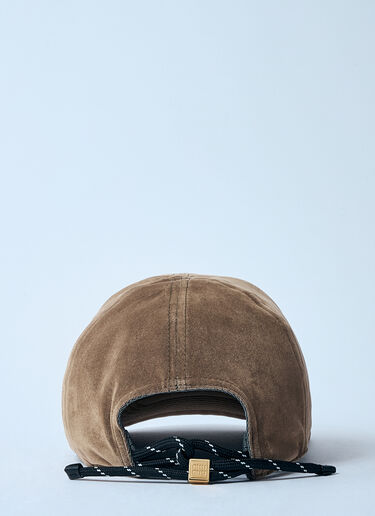 Miu Miu Velvet Baseball Cap Brown miu0359007