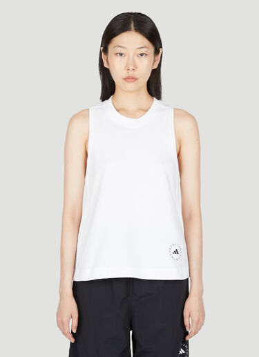 adidas by Stella McCartney 로고 탱크탑 화이트 asm0254009