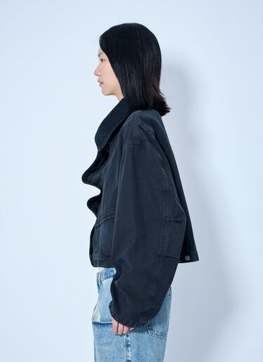 Maison Margiela Oversized Denim Jacket Black mla0264050
