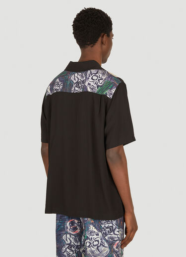 P.A.M. Skulls Bowling Shirt Black pam0149007