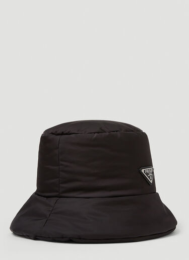 Prada Padded Re-Nylon Bucket Hat Black pra0249041