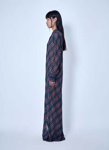 LN-CC® - Dries Van Noten: Fitted Floor-Length Shirt Dress - Multicolor Dries Van Noten Fitted Floor-Length Shirt Dress Multicolor dvn0266003