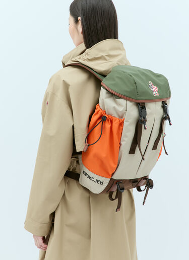 Logo Patch Backpack Moncler Grenoble Logo Patch Backpack Beige mog0255011