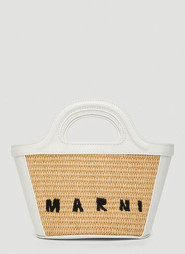 Marni Tropicalia Micro Tote Bag White mni0247037