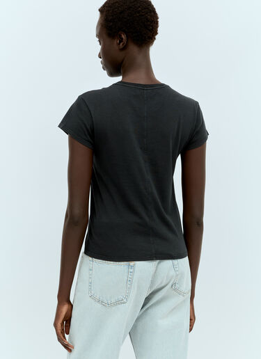 The Row Tori Crop T-Shirt Black row0256006