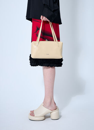 Jil Sander Small Goji Pillow Handbag Beige jil0259017
