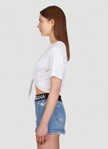 Capri Knot T-Shirt Dolce & Gabbana Capri Knot T-Shirt White dol0249028