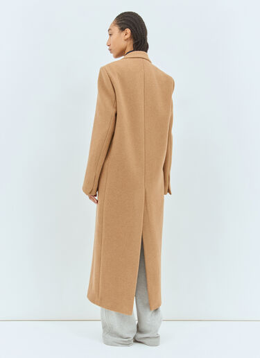 Dries Van Noten Wool Overcoat Beige dvn0258023