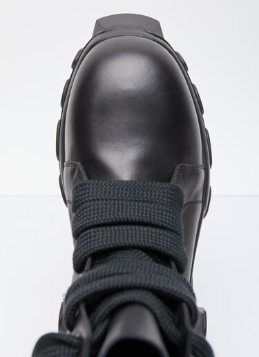 Rick Owens Jumbo Laced Bozo Tractor Boots Black ric0155029