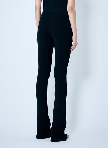 Prada Ribbed Knit Jersey Pants Black pra0259017