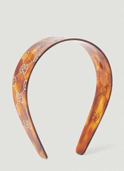Vivienne Westwood GG Crystals Hairband White vvw0254042
