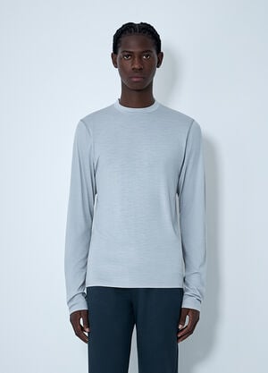 RIER Long Sleeve Crewneck Top Grey rrr0162022
