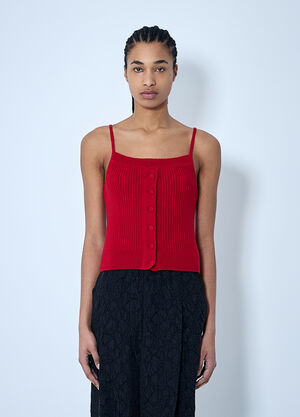 Dries Van Noten Rib Tank Top Red dvn0260019