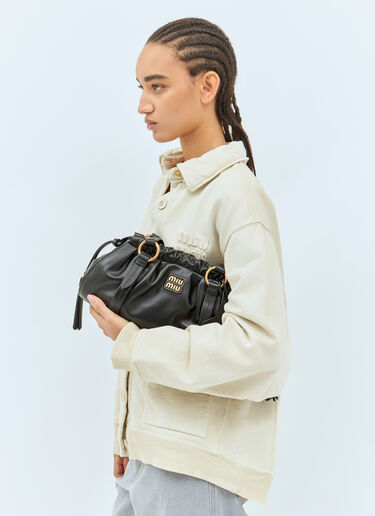 Joie Nappa Leather Shoulder Bag Miu Miu Joie Nappa Leather Shoulder Bag Black miu0258043