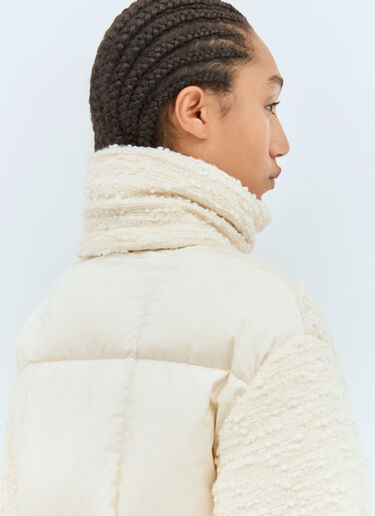 Moncler 파라나 트위드 쇼트 다운 재킷 크림 mon0258016
