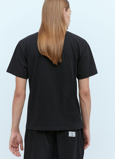 Aries Logo Print T-Shirt Black ari0154004